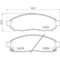 1x Bremsbelagsatz, Scheibenbremse DON PCP1558 passend für SUZUKI NISSAN