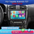 4+64GB Für Toyota Avensis T27 2008-2015 Android 13 Autoradio GPS NAVI BT WIFI