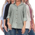 Hailys Damen Cord Hemd Bluse Damenhemd Cordhemd Hemdbluse Oversized Ro44bina 25