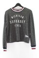Superdry Damen Pullover Gr. M Oberteil Grau Viskose #EG-35