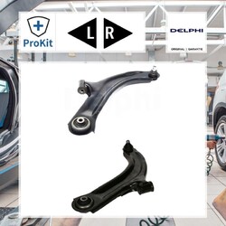 2x Delphi Lenker, Radaufhängung Links, Rechts für Renault Clio III Modus