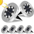 8 LED Solarleuchte Bodenstrahler Außen IP65 Gartenleuchten Garten Solarlampen DE