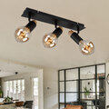 Deckenlampe Spotleuchte Wohnzimmerleuchte Strahler beweglich Metall 3 Flammig