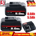 8,0Ah 5,5Ah Ersatzakku Ladegerät Für Einhell Akku 18V Power X-Change PXC Li-Ion