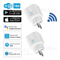 WiFi SMART STECKDOSE WIFI INTELLIGENTE 16A PLUG SCHALTER ENERGIEMESSUNG TUYA