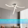 LED Deckenlampe Dimmbar Deckenleuchte Wohnzimmer Schlafzimmer Kristall Lampe DHL