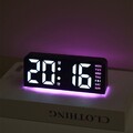 Ma?gefertigte LED Tischuhr mit Umgebungslicht vier Helligkeitsmodi und Wecker