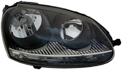 Scheinwerfer Halogen Rechts für VW Golf 5 + GTI Jetta 3 2003-2009 Schwarz Motor