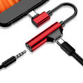 Typ-C Auf 3 5 Mm Und Ladegerät 2-In-1-Kopfhörer-Aux-Usb-C-Kabeladapter ~ D