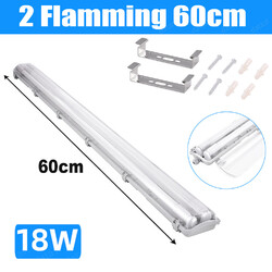 SET LED Feuchtraumleuchte Wannenleuchte IP65 LED 60/120/150cm Bürolampe +T8 