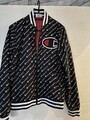 Champion Jacke Blouson Collage  Bomberjacke Schwarz mit Logoprint USA Gr. S