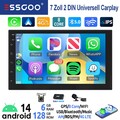 6+128GB 7" 2 DIN DAB+ Autoradio Apple Carplay Android 14 GPS NAVI BT MIK+ Kamera