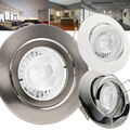 LED Einbau Strahler dimmbar 230V Set 7W Spot Einbau Leuchte GU10 Lampen PREMIO