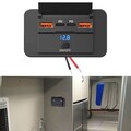Dual PD3 0 USB C und für QC3 0 Auto Ladegerät 12V Wohnmobil Steckdose mit Netz