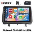 für Renault Clio3 05-14 Android14 8Kern 6+128G 9"Autoradio Carplay AM BT GPS DAB