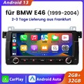 Android 13 Apple Carplay Autoradio GPS NAVI RDS WiFi SWC DAB Für BMW 3er E46 M3 