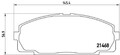 BREMBO P 83 092 Bremsbeläge Satz Vorne für TOYOTA Hiace IV Bus (H1, H2)