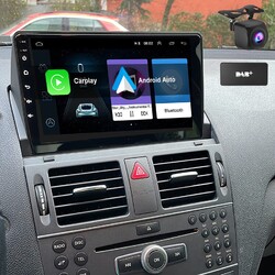 DAB+ Autoradio 4+64G Carplay Android 13 GPS NAVI Für Mercedes C Klasse W204 S204