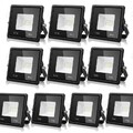 10X 10W LED Fluter Flutlicht Strahler Scheinwerfer Außen Baustrahler Lampe IP66