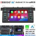 8-Kern 7" Autoradio Android 14 für BMW 3er E46 M3 Rover 75 128G Navi RDS Carplay