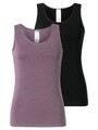 Schiesser Damen Trägertop 2-Pack Modern Multipacks Tanktop Unterhemd