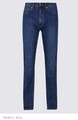 HERREN M&S STRAIGHT FIT JEANS COTTON RICH DENIM BLAU HOSE HOSE STRETCH GR. 551