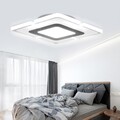 LED Deckenlampe ultraflach Wohnzimmer Panel Deckenleuchte Flur Slim weiß silber