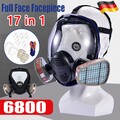 6200/6800-Vollmaske Atemschutzmaske mit Filter Vollgesichtsmaske Gasmaske NEU DE