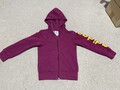 Adidas Mädchen Essentials Linear Berry Kapuzenpullover mit Reißverschluss 5-6 Jahre
