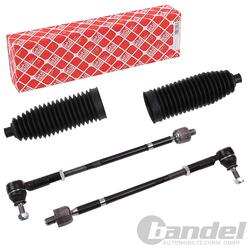 2x FEBI SPURSTANGE AXIALGELENK+KÖPFE+FALTENBALGSATZ für VW GOLF 3 +CABRIO VENTO