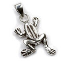 Kettenanhänger Frosch Talisman 925 Silber 2,3cm Tier Froschanhänger Amulett 