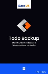 EaseUS Todo Backup Home - Windows - 1 PC -  1 JahrRestbestand – solange der Vorrat reicht!