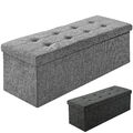 Sitzbank mit Stauraum faltbar Aufbewahrungs-Box  110x38x38 cm 300kg belastbar