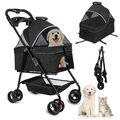 4 Räder Hundewagen 2in1 Hundebuggy Hundebox Transporttasche Faltbar Buggy Jogger