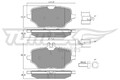 TOMEX Brakes Bremsbelagsatz Scheibenbremse TX 60-22 für MERCEDES GLE V167 C167