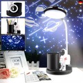 Schreibtischlampe Kinder, Sternenhimmel Projektor LED Nachttischlampe 360° 