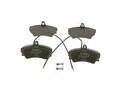 BOSCH Bremsbelagsatz, Scheibenbremse 0 986 494 056 für RENAULT