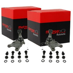 2X METZGER TRAGGELENKE UNTEN VORNE BEIDSEITIG PASSEND FÜR ISUZU TROOPER OPEL