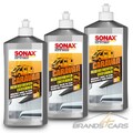 3x 500 ml SONAX CARAVAN REGENSTREIFENENTFERNER SCHLEIFMITTELHALTIG REINIGER