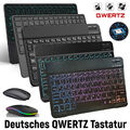 Für Samsung Galaxy Tab A9+ A8 A7 S9 S8 S7 S6 Lite QWERTZ Tastatur Maus Bluetooth