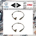 2x ORIGINAL® Trw Sensor, Raddrehzahl Vorne, Hinten, Links, Rechts für Opel
