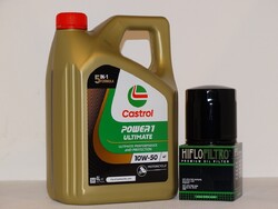 Ölfilter Aprilia SL 750 Shiver, Bj:08-15, Motoröl Castrol Premium 4 Ltr.