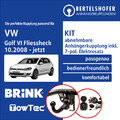 Für VW Golf VI Fliessheck Typ 5K1 10.2008-jetzt AHK abn. +7pol spez E-Satz PKW