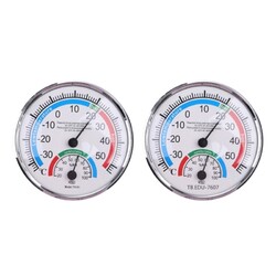 Mini Indoor Thermometer Hygrometer 2 in 1 Temperature Analog Humidity Monitor