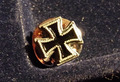 Pin Anstecker Eisernes Kreuz EK Reservisten BW  ca 9 x 9 mm klein silberfarben