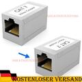2x CAT 7 Netzwerk RJ45 Verbinder für Patchkabel LAN Netzwerkkabel Kupplung DSL~