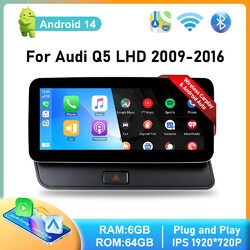 10.25" IPS Android Auto 64GB DAB GPS Autoradio Car Stereo Carplay Für Audi Q5