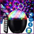 Disco-Lichteffekt Diskokugel Partyleuchte DJ-Licht RGB Rotierend Musiksensor