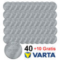 VARTA CR2032 CR-2032 Menge 10 bis 50 Knopfzelle Lithium Knopfbatterie Batterie