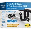 ANHÄNGERKUPPLUNG abnehmbar für Mercedes C-Klasse W202 93-00 +7polig E-Satz ABE